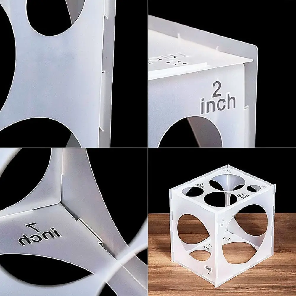 Balloon Measurement Template Box Wood Sizer Case For Birthday Wedding Event Arch Column Decoration Tools