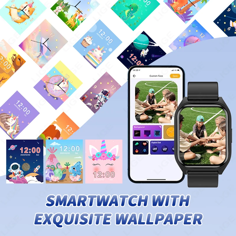 LIGE çocuk Büyüme Hediyeler sp - Smartwatch Digital Watches For Girls incelemesi ve fiyatı
