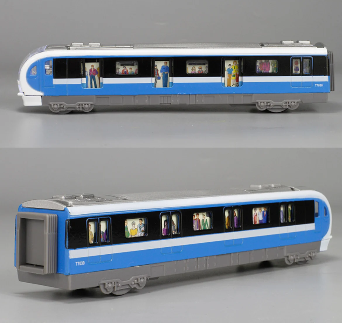 Alloy Multi-Color Sound And Light Pull-Back Metro High-Speed Train Boys And Children's Toys Gift B330