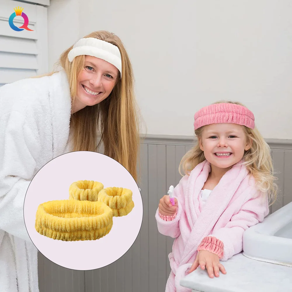 Women Headbands Wash Face Make Up Hair Holder Hairbands Soft Coral Fleece Hair Hoop Elastic Hair Bands Girls Hair Accessories