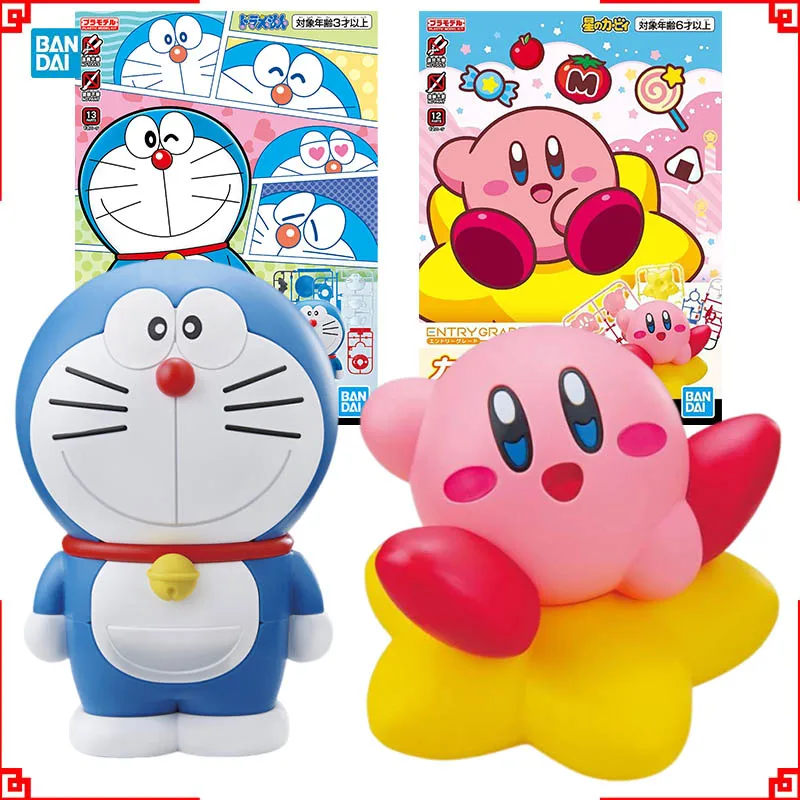 

Bandai Doraemon Anime Figures Model Kit Doraemon Kirby Action Figure Building Kit Collectibles Toys For Boys Gift