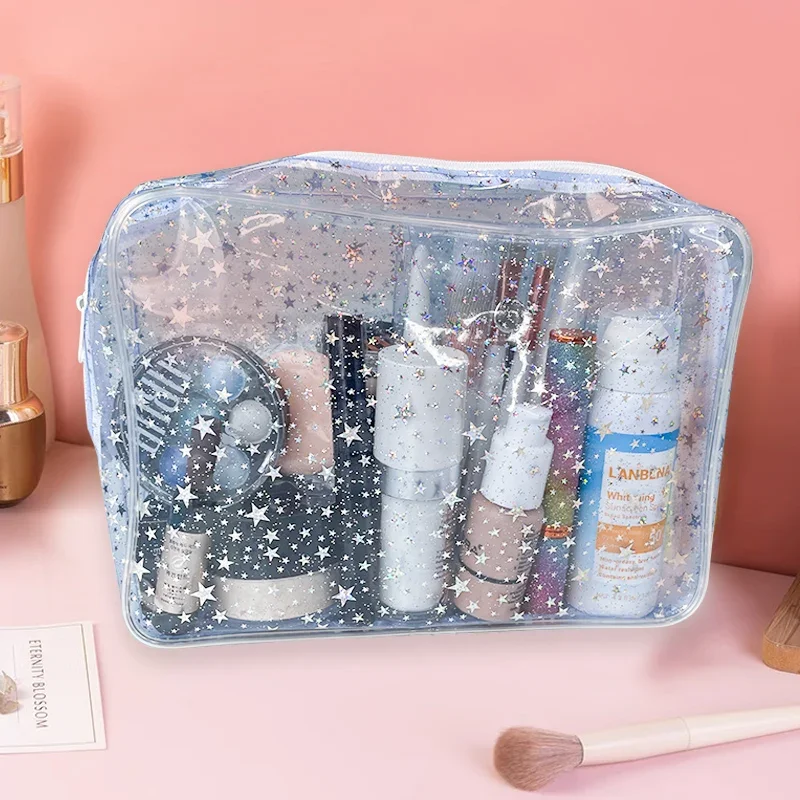 

Portable Travel Wash Bag Female Transparent Waterproof Makeup Storage Pouch Large Capacity Cosmetic Organizer Beauty Women Case