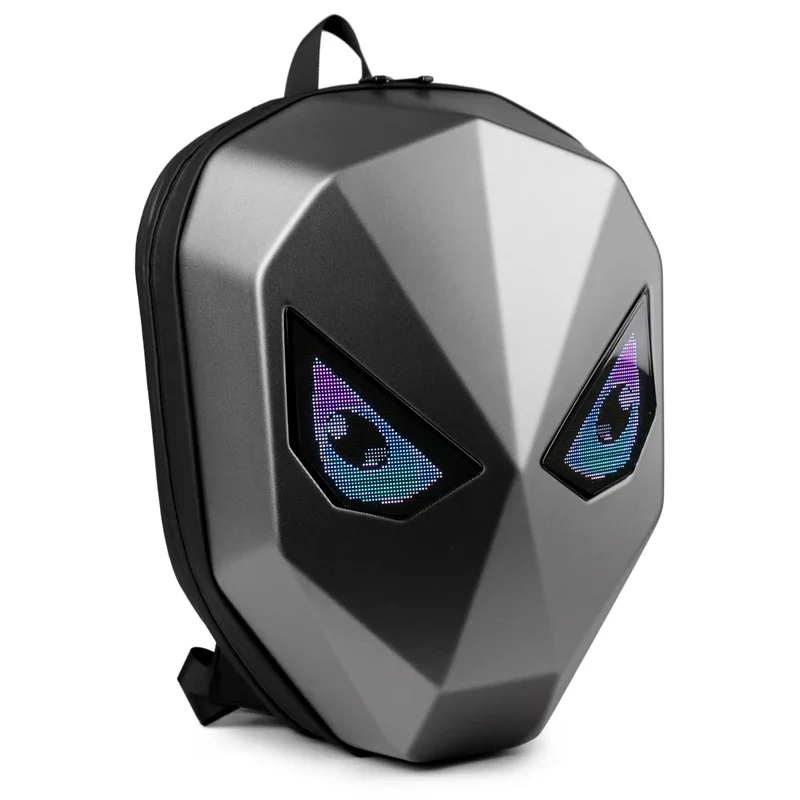 Travel Computer Custom Logo Durable Daily Bag Laptop Shoulder Backpack With Led Eyes Lamp