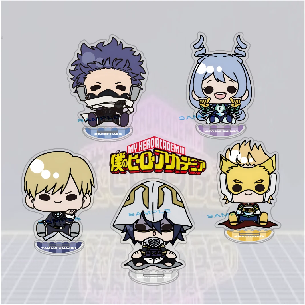 My Hero Academia MHA 10cm HC Acrylic Stand Keychain Jewelry Chibi Figure Anime Cosplay Desktop Ornament Accessories Fans Gifts
