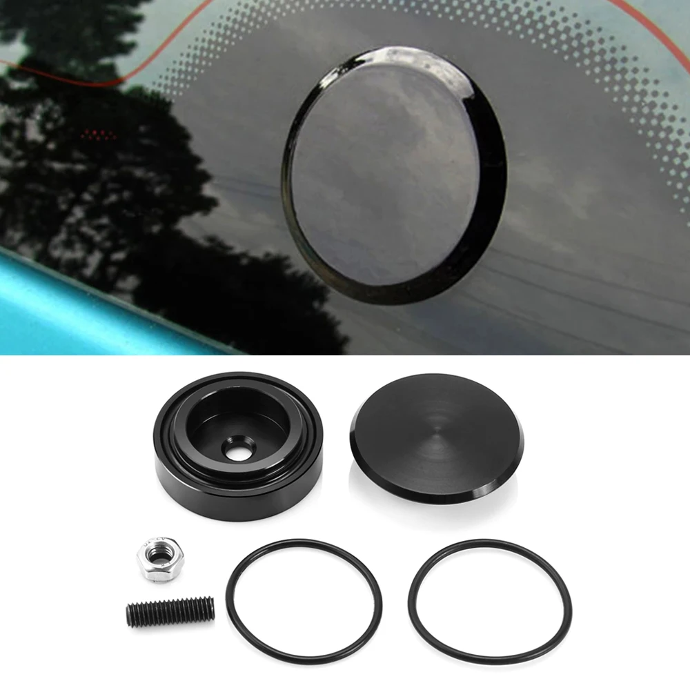 Aluminum Car Rear Wiper Delete Kit For Honda Civic Integra Mazda 3  BMW Volvo Acura RSX DC5 Plug Cap O-ring