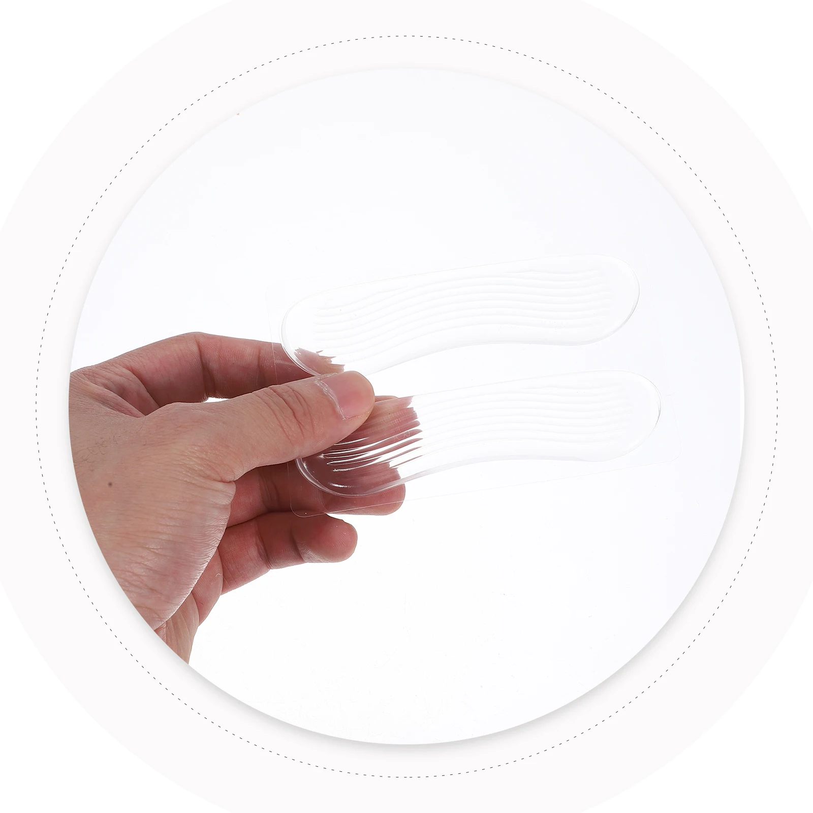 

6 Pairs Silicone Heel Stickers Comfortable Transparent Cushions Reusable Foot Accessories High Heels Sneakers Sandals Soft Anti