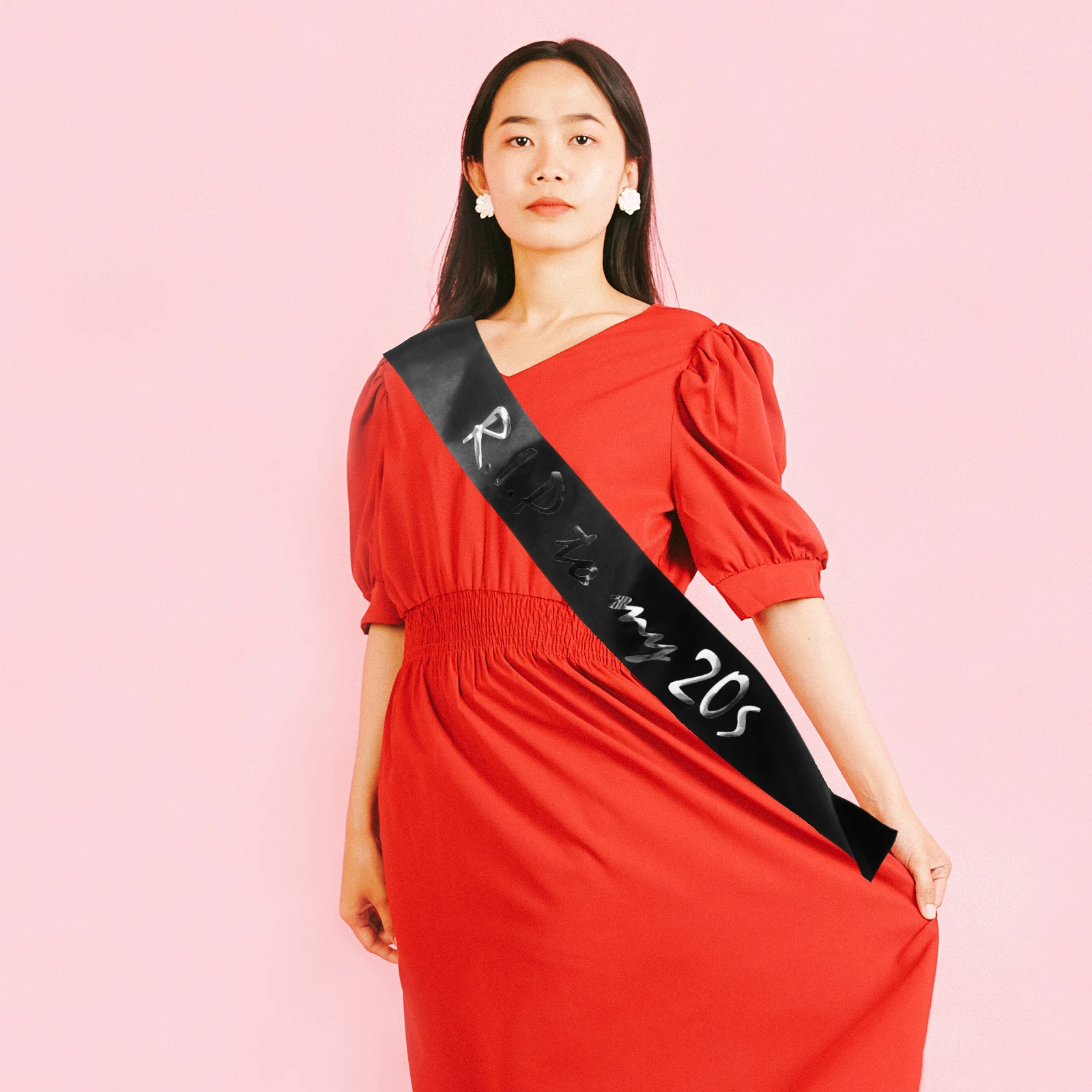  Makeup Costume Props Birthday Shoulder Strap Gift Rip to Decorations Cloth Sash for Girls