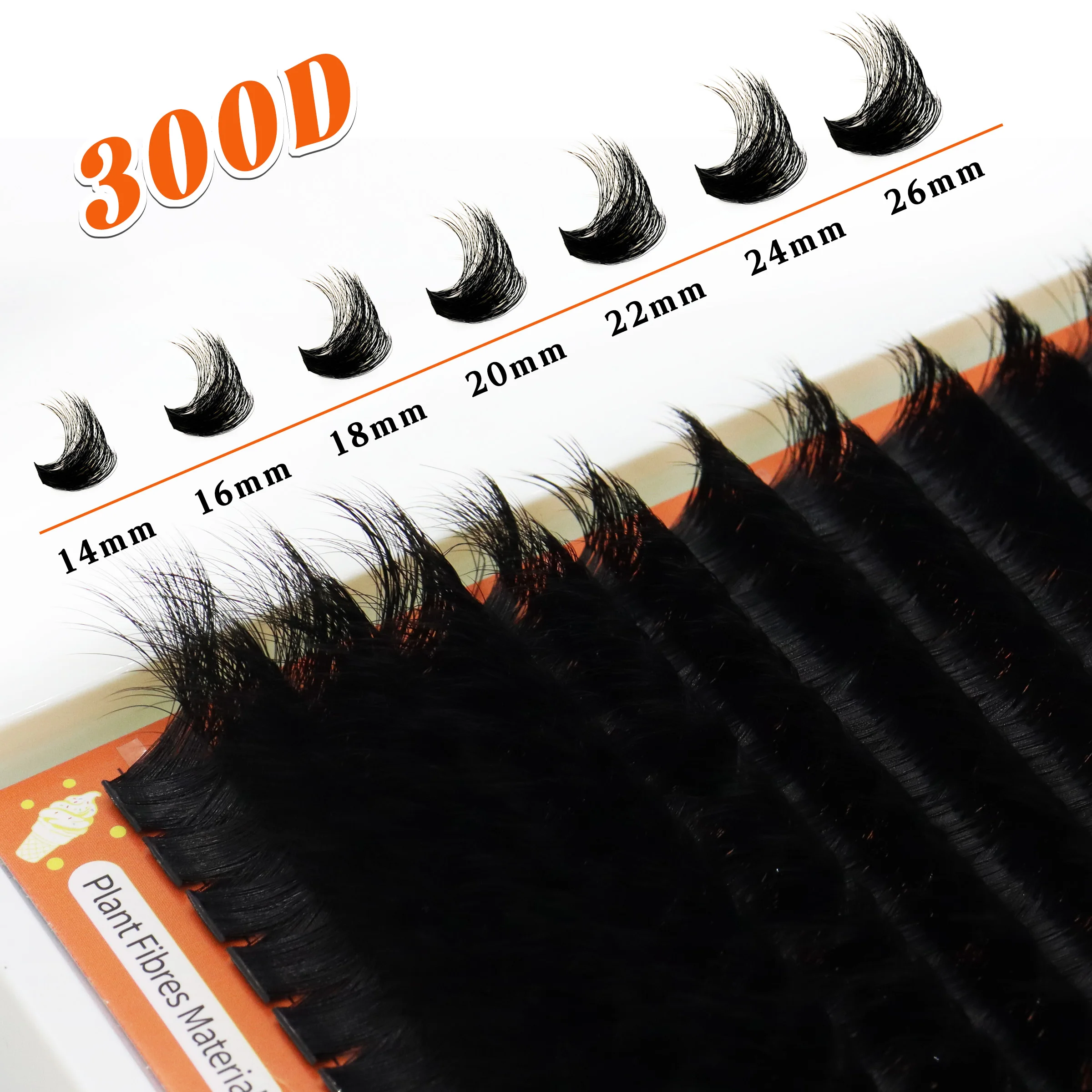 HBZGTLAD  18mm-26mm False Eyelashes Sharp and Fluffy Eyelashes Naturally Extend and Can Be Reused