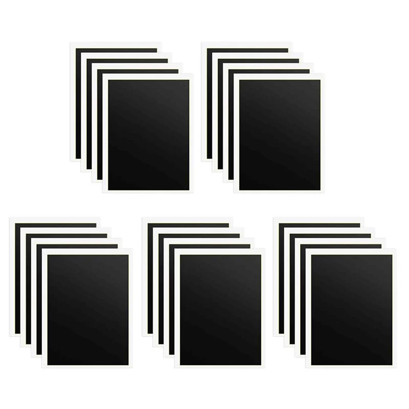 

20 PCS Black Laser Engraving Marking Paper, 39X27cm Laser Color Engraving Paper For Metal, Glass, Ceramics-A98U