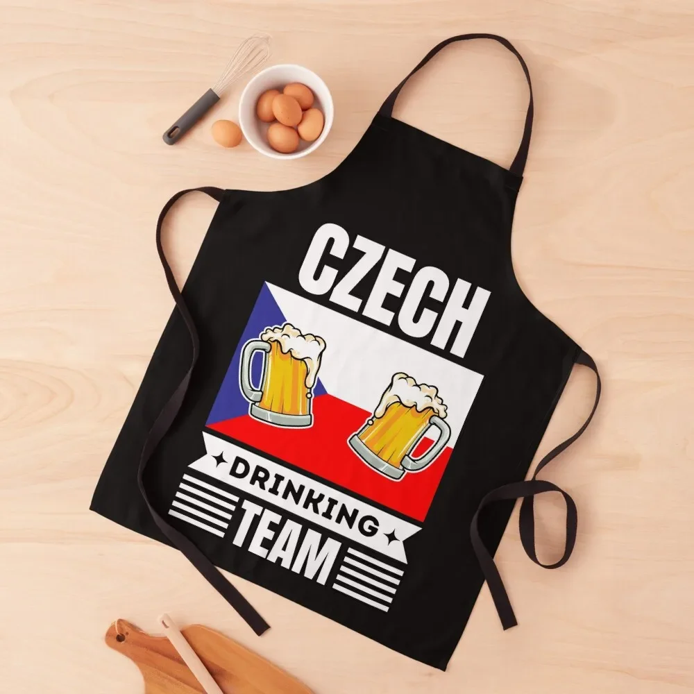 

Czech Beer Lover Apron Kitchen For Women kindergarten teacher Ladies chef costume Apron