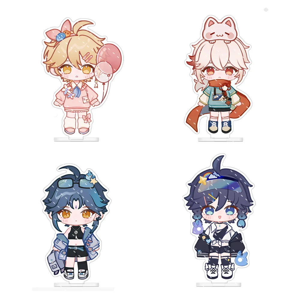 Venti Kazuha Xiao Aether Anime Figure yuan shen Toy Figures Woman Fashion Action Stand Figurine Model Doll Toys Acrylic