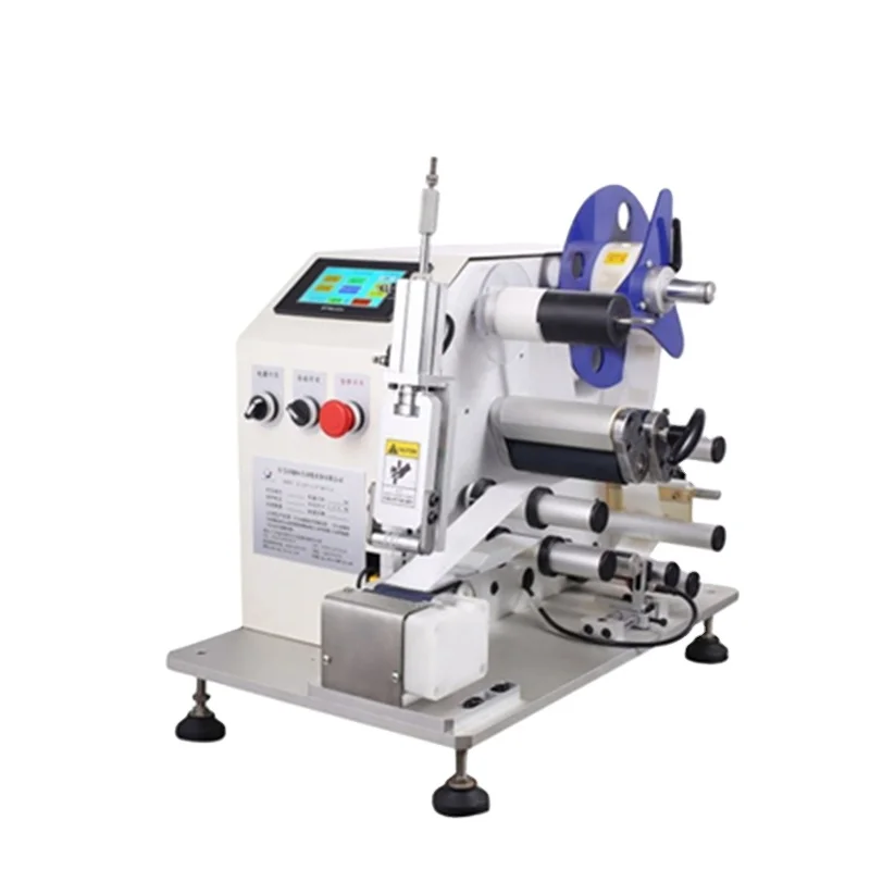 Semi Automatic Desktop Self Adhesive Labeling Machine for Wire Cable Wide Application Industrial Use