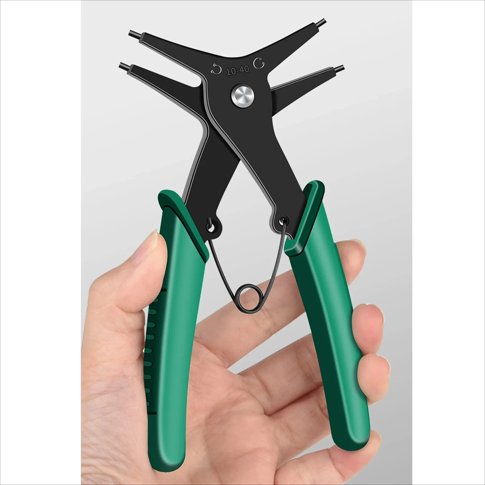 

Multi Functional 2-in-1 Snap Ring Pliers High Carbon Steel Disassembly and Expansion Pliers EDC Tool for Maintenance and Repair