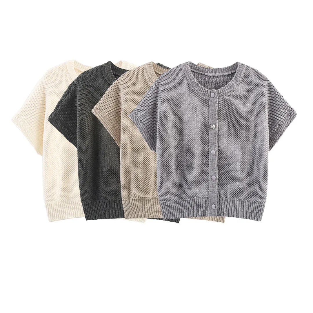

Loose Casual Knitted Vest Women's New Style V-neck Pullover Top Knitted Cardigans Fashion Casual Knitwear Sweater Tops