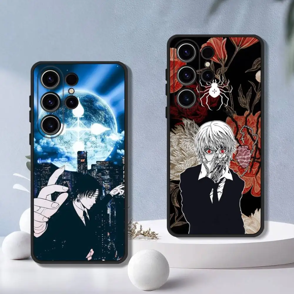 Custodia per telefono Hot Anime HUNTER-HUNTER per SamsungS25,24,21,22,23,30,Ultra,20,Plus,Fe,Lite,Note,10, Cover morbida nera