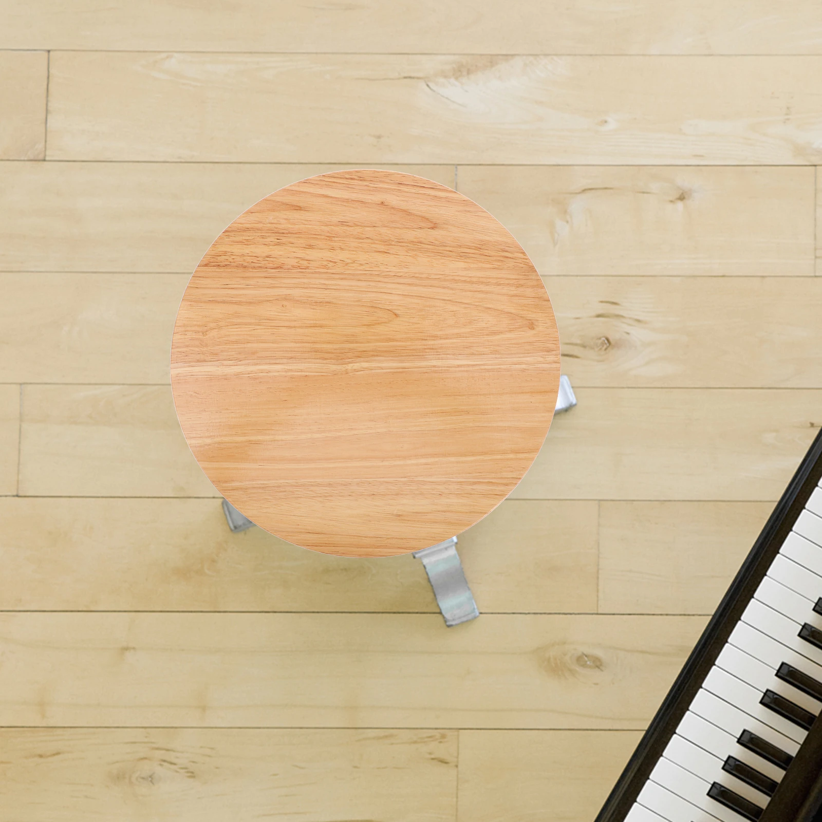 

Solid Wood Round Stool Panel 29 5cm Reinforced Iron Strips Replacement Seat for Chairs Dining Home Furniture