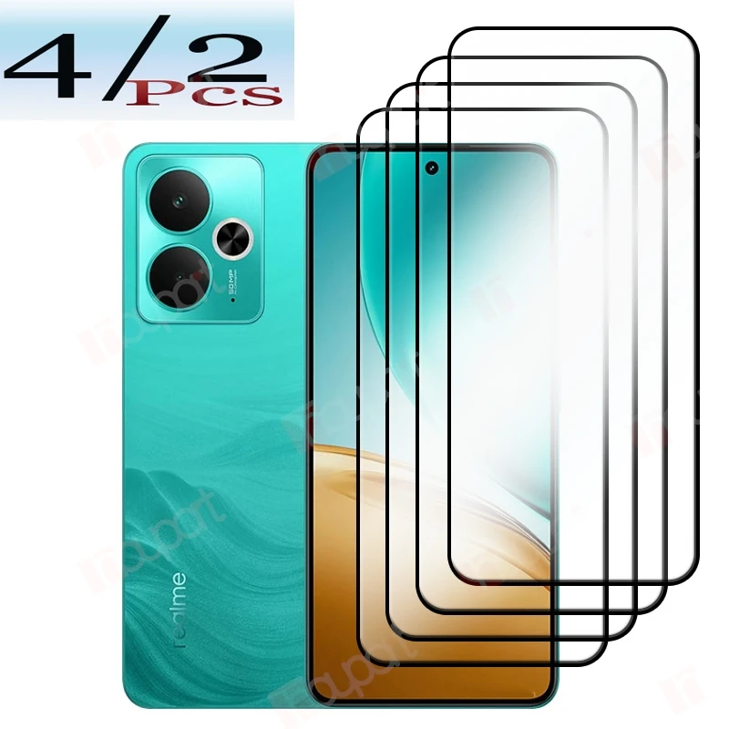 Next-Gen Tempered Glass For Realme 14T Global Screen Protector For realme 14 9H Clear Full Glue Front Glass film 2-4Pcs