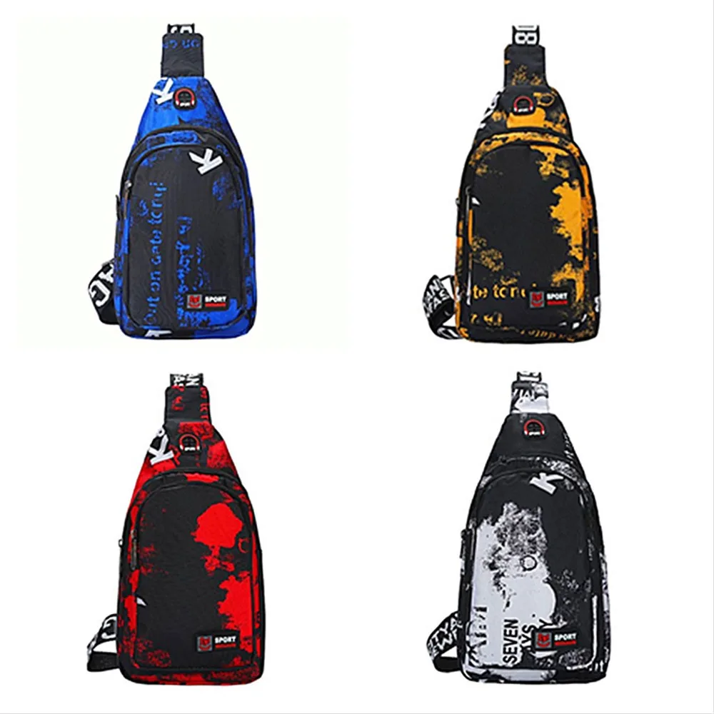 Water Proof Chest Bag Multifuntional Fanny Pack Sport Shoulder Sling Backpack Hot Stamping Letters Lightweight Waist Bags