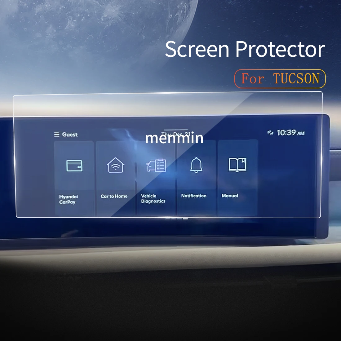 

Для HYUNDAI TUCSON 2022 Защитная пленка для экрана, панель Carplay, медиа-видео, автомобильный аксессуар для интерьера