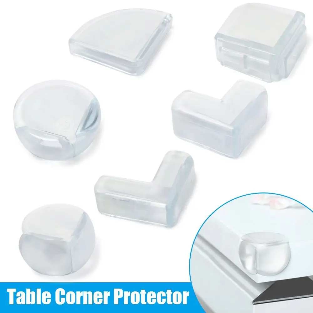 4Pcs Transparent Children Safety Edge Guards Soft Silicon Baby Safe Corner Protector Table Desk Corner Guard For Baby Kids