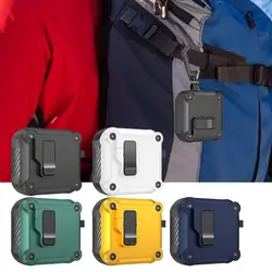 For AirPods 4th Generation Case with Safety Lock Buckle For AirPods 4 Charging Case Protective Cover for Boy Men Drop Protection