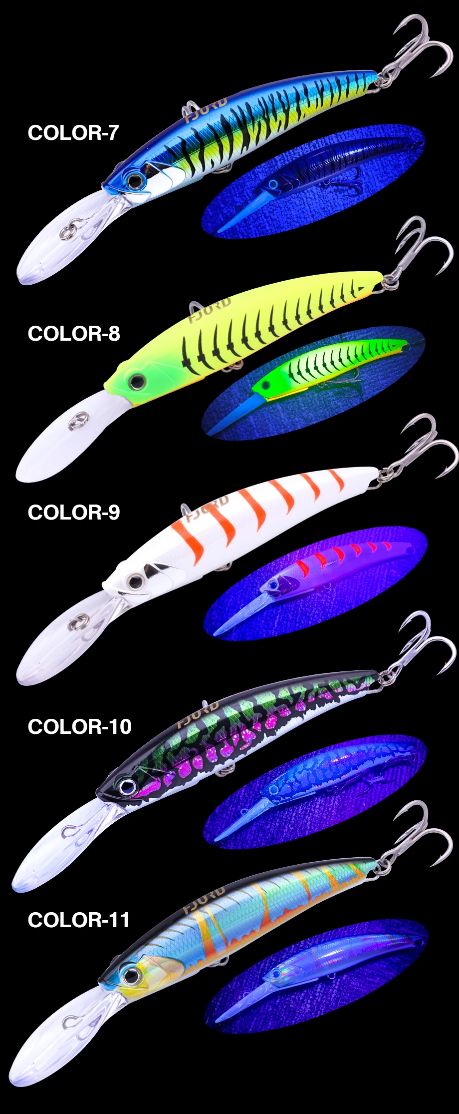 FJORD 120mm 30g Trolling Schwimmende Minnow Angeln Köder Topwater Salzwasser Meer Künstliche Köder Winter Köder Angeln Lieferungen – Detail 8