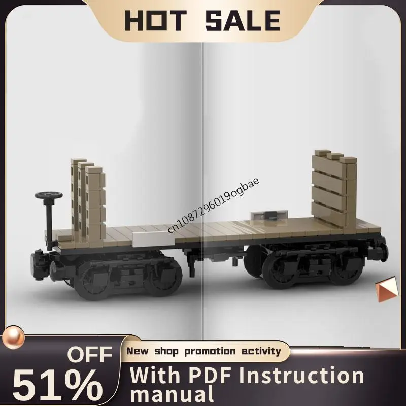 新しい 220 個シティテクニカル列車線路鉄道 Moc バルクヘッドフラットカーモデルビルディングブロック Diy クリエイティブアイデア KidToy 誕生日ギフト