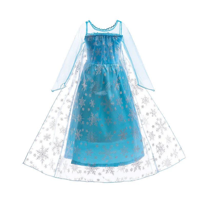 Elsa Kleid für Mädchen Elsa Kostüm Schnee königin Anna Kleid Cosplay Geburtstags feier Kinder Halloween Mädchen gefroren Kostüm