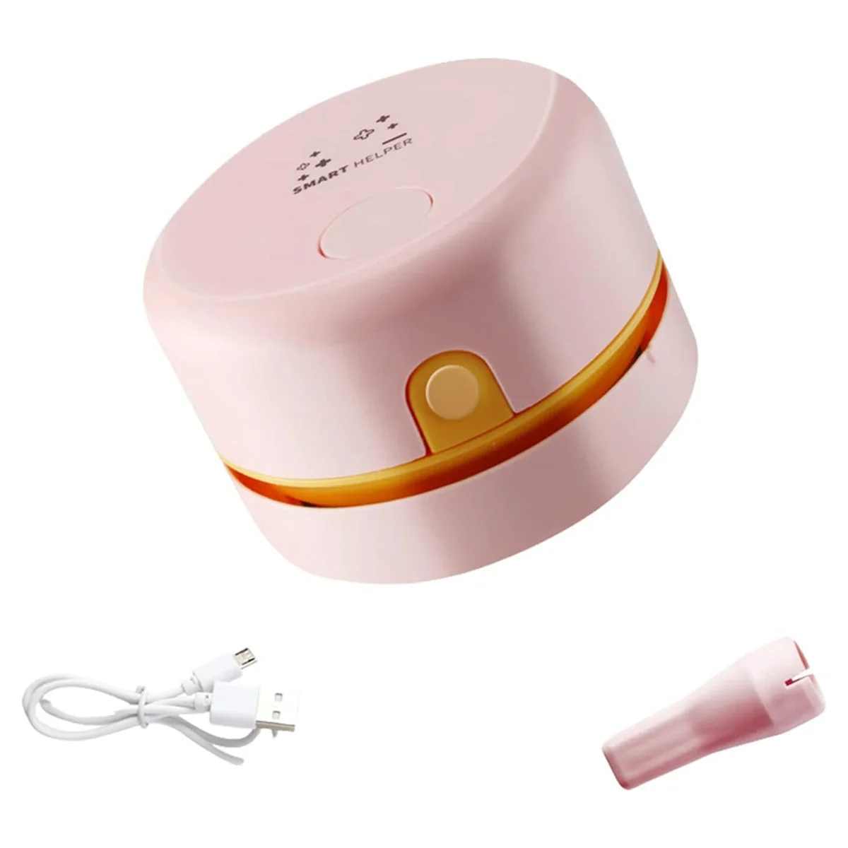 Desk Vacuum Cleaner, Mini Table Dust Vacuum Cleaner, Rechargeable Table Dust Sweeper,Handheld Dust Cleaner Table-Pink