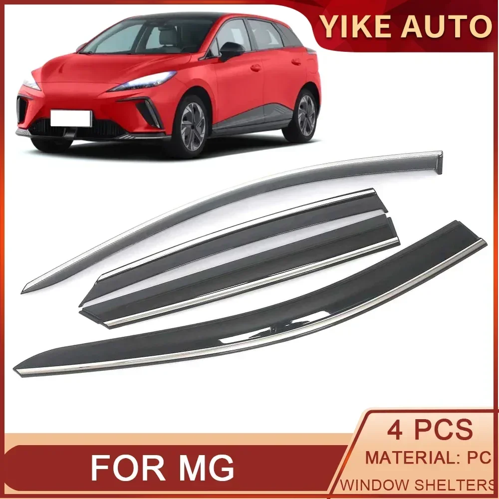 For MG One 4 5 6 EV MG HS ZS GT Car Window Sun Rain Shade Visors Shield Shelter Deflector Cover Frame Sticker Accessories