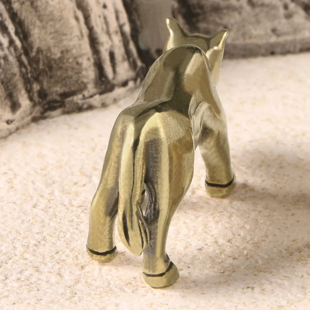 

Brass Craft For Indoor Desktop Decor Vintage Cabinet Statue Small Animal Brass Animal Statues Decoration