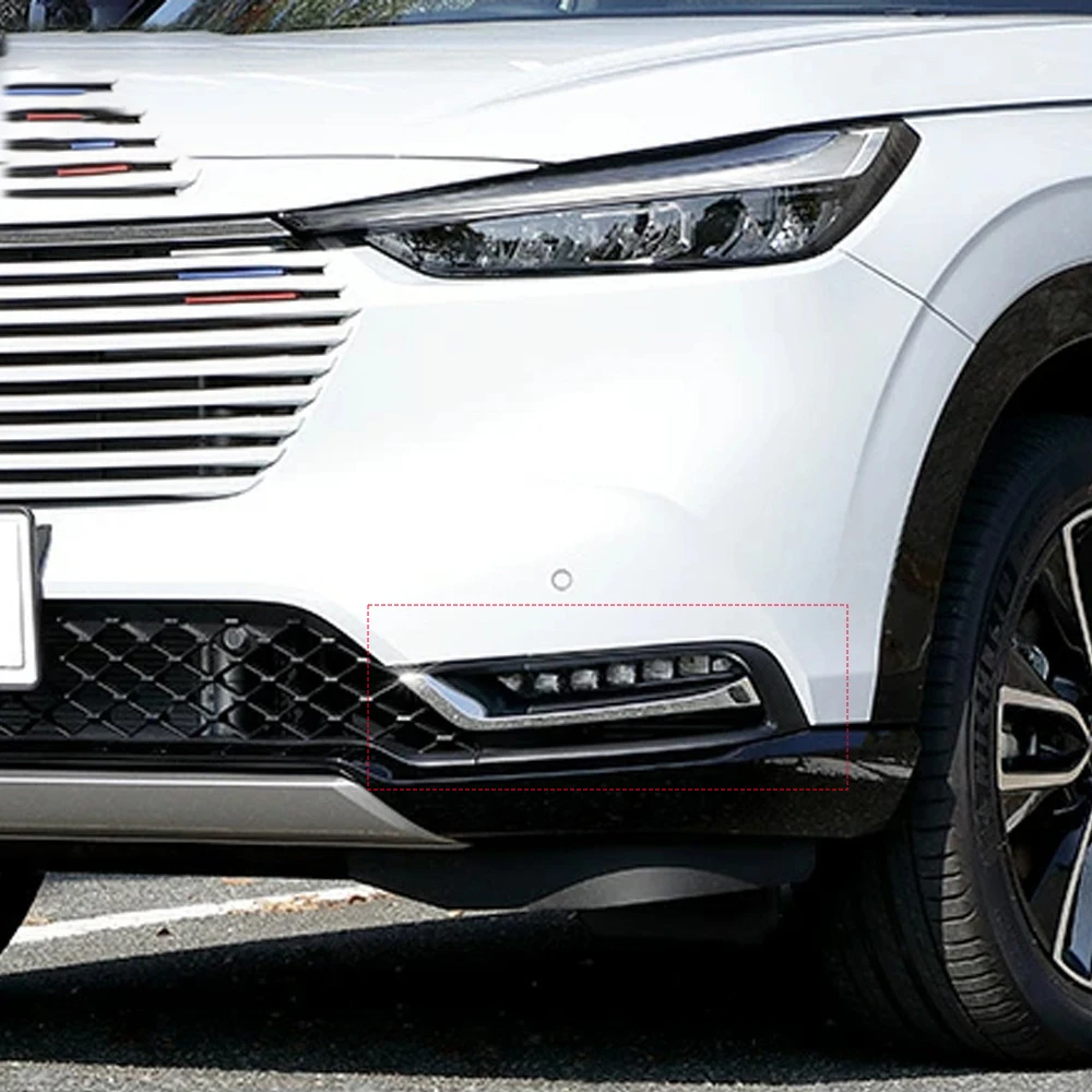 

Для Honda Vezel HR-V E:HEV 2021 2022 2023, Хромированная передняя и задняя противотуманная фара, крышка противотуманной фары, отделка бампера, украшение автомобиля, Стайлинг