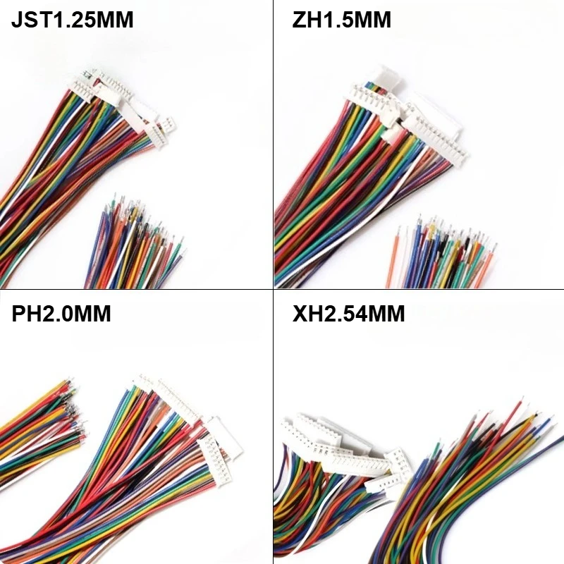 

10PCS SH/JST/ZH/PH/XH 1.0MM 1.25MM 1.5MM 2.0MM 2.54MM Single Head Female Plug Connector with Wire 2/3/4/5/6/7/8/P Pin