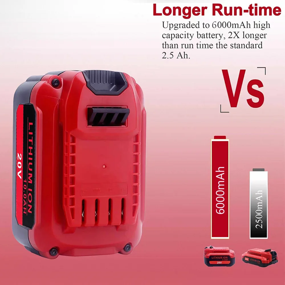 Li-ion 18V/20V 6Ah/8Ah/10Ah For Craftsman Power Tools Battery V20 CMCB201 CMCB205 CMCB204 CMCB203 CMCB206