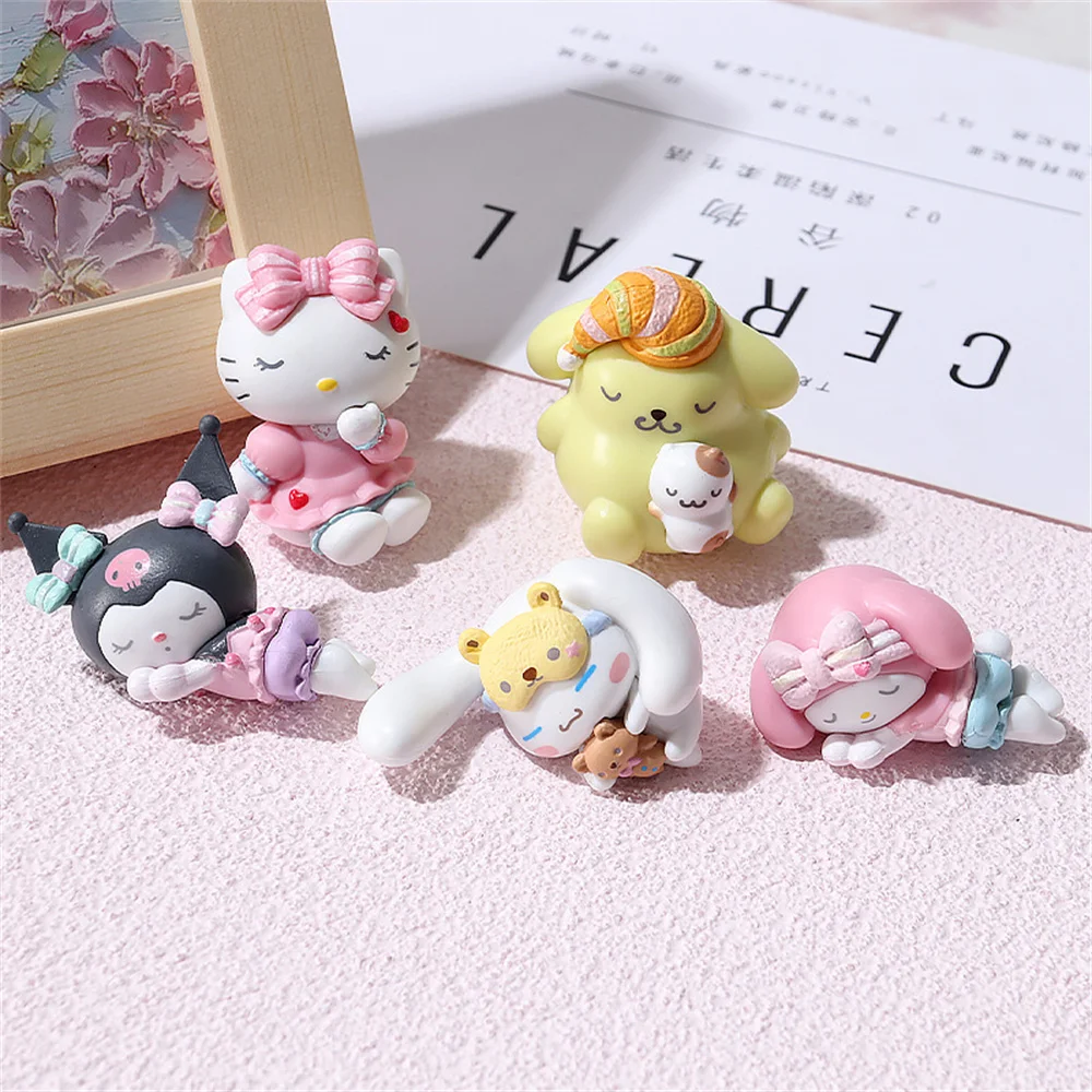 5 шт./набор, фигурки героев мультфильма «Hello Kitty»