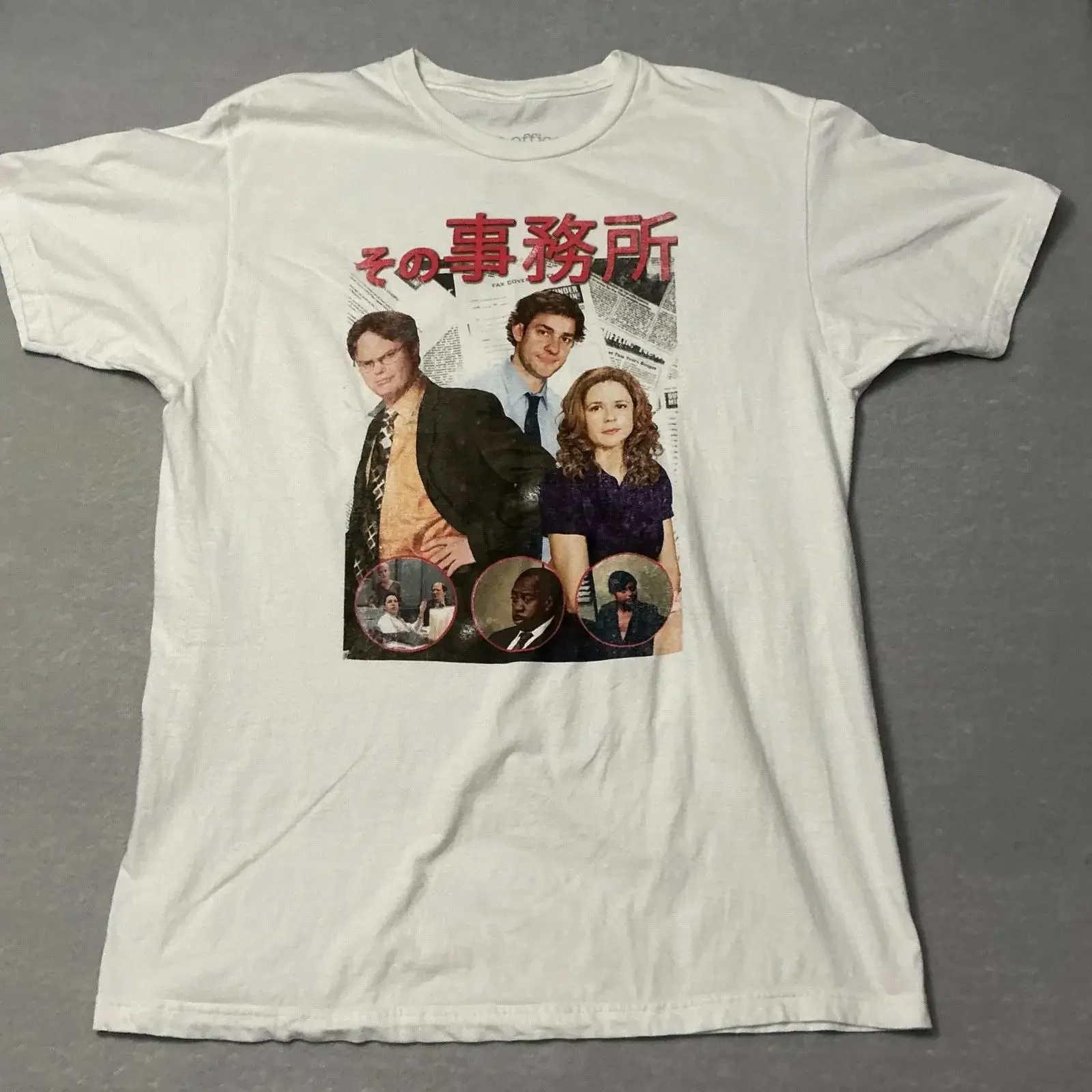 The Office Dwight Jim amp Pam Size Large Preowned Good Condition T Shirt vintage Washed Breathable designer clothes