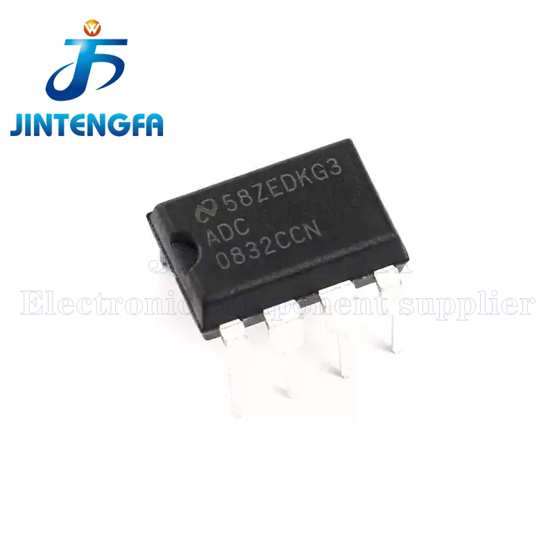 ADC0832CCN 0832CCN ADC0832 31KSPS DIP-8 Analog To Digital Converters ADC 8-Bit Serial I/O A/D Converter with Multiplexer Option