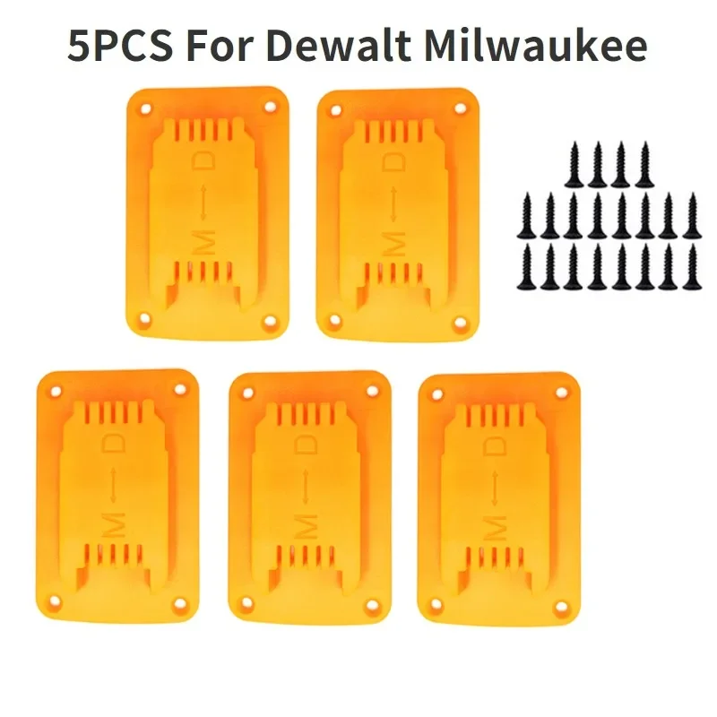 5/10pack For Dewalt 18V for Milwaukee 18V Tool Holder Drill Tools Holder Wall Mount Storage Bracket for Machine Display Stand