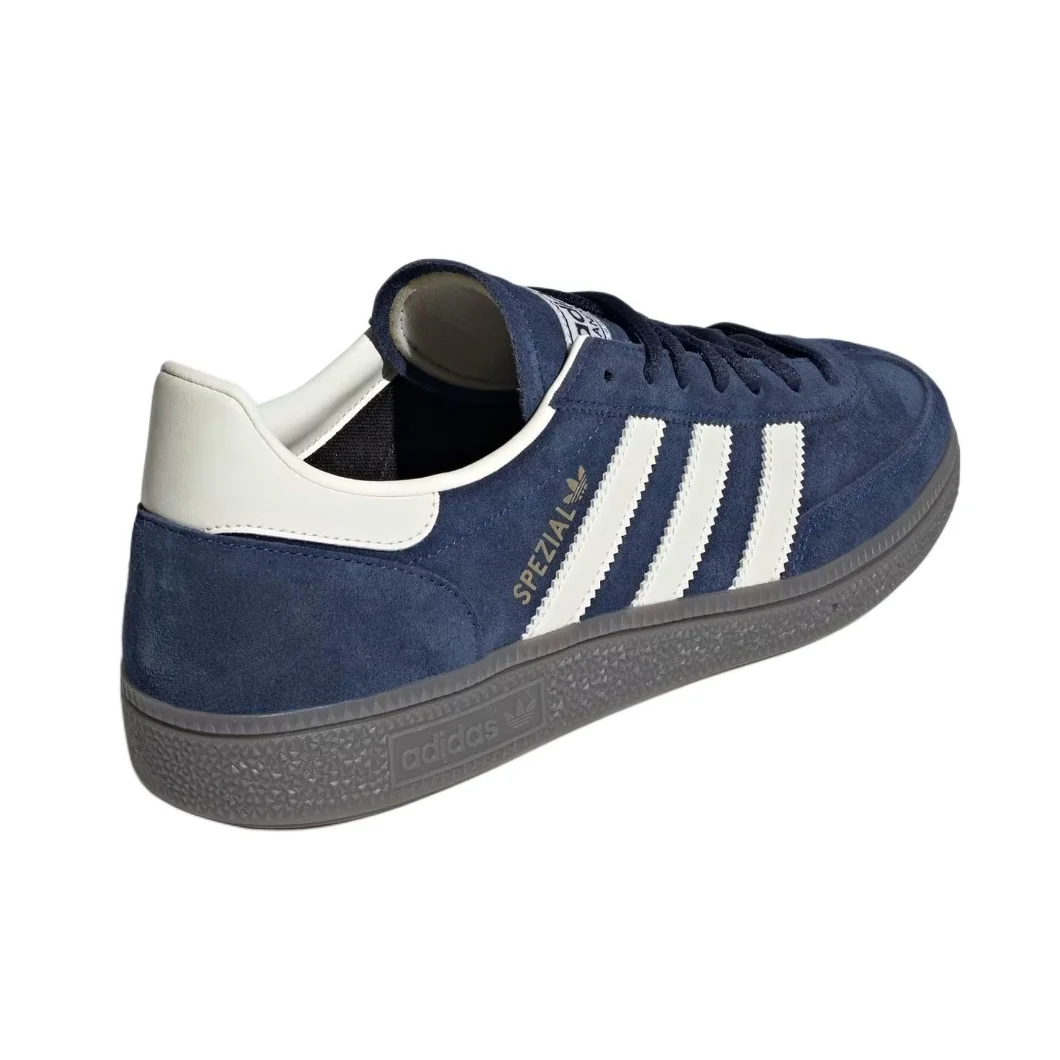 Adidas novo handball especial baixo sapatos de tabuleiro masculino e feminino clássico retro tênis moda casual azul escuro