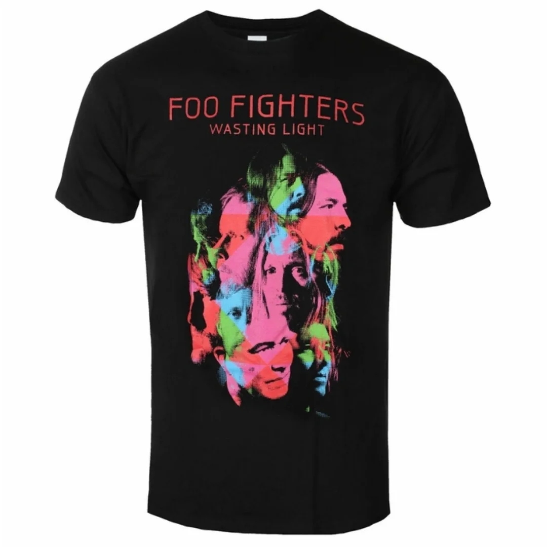 Foo Fighters - Wasting Light Pattern Printing Summer Fashion T-Shirt Men Women Cotton T-shirt Casual Street Classic Band T-shirt
