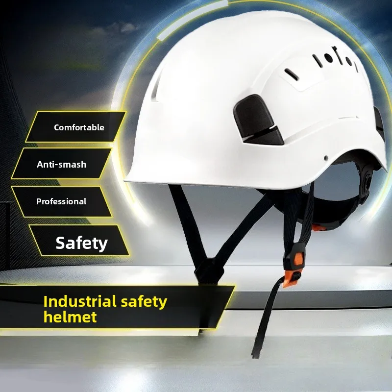 

CE Work Safety Hard Hat for Engineer Slotted Ventilated Construction Safety Helmet for Men & Women Industrial Adjustable Ratchet