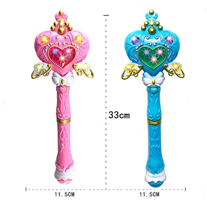 1 Pcs Glowing Girl Fairy Magic Wand Children\'s Girl Role Play Fairy Wand Flashing Music Wand Halloween Princess Party Props