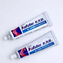 Kafuter Silicone Industrial Adhesive 45g K-704 704B RTV Silicone Rubber black White Transparent Glue diy panel glue