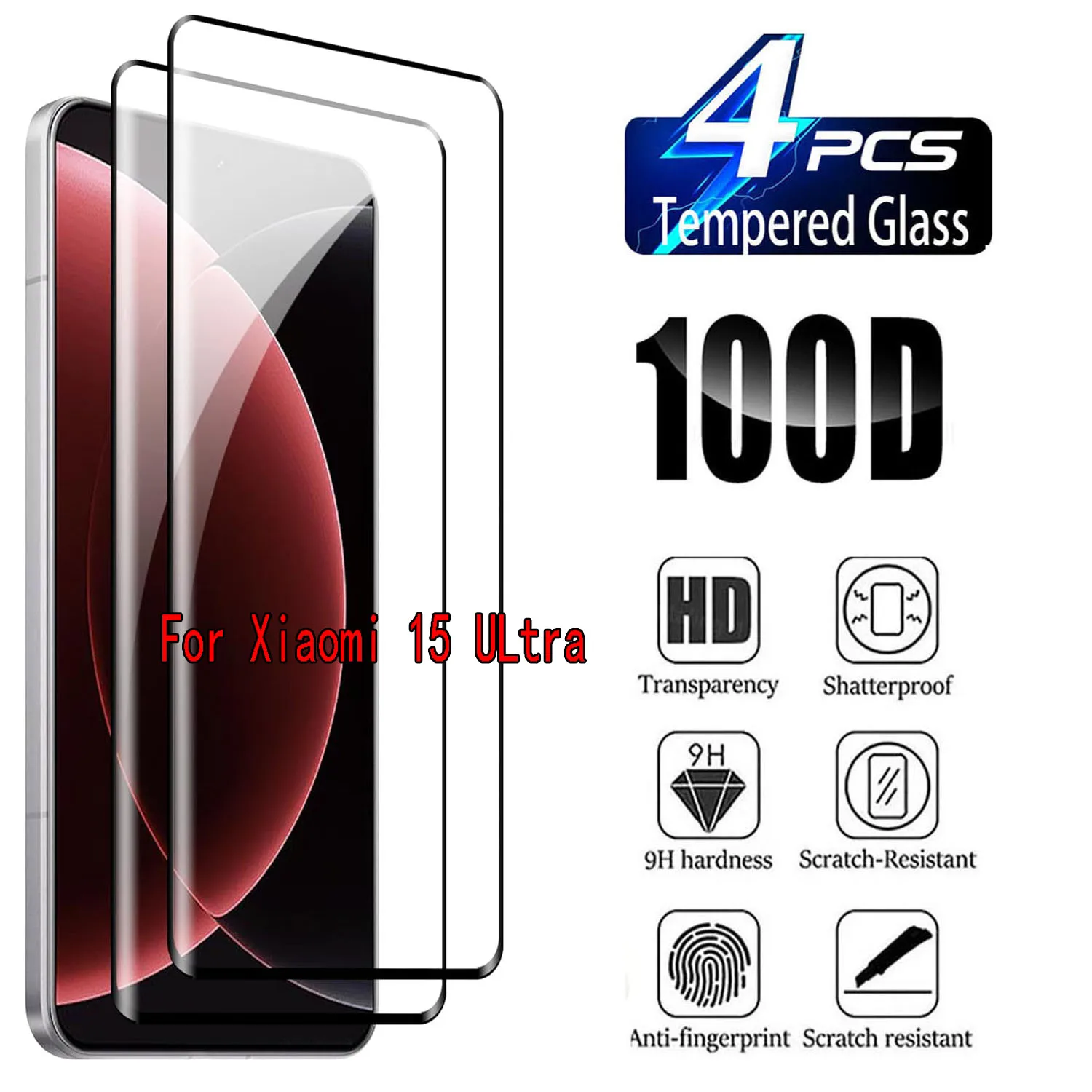 

Xiaomi 15 Ultra 5G 3D Curved Tempered Glass Screen Protector Ultra-Thin Clear Full Cover Protection for Mobile Phones