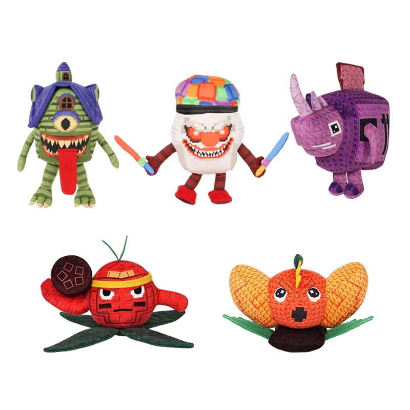 2026 novo 77 plantas vs brainrots cão de pelúcia monstro com três cabeças wl boneca de pelúcia bonito roubar um brainrot boneca brinquedo para presentes do miúdo