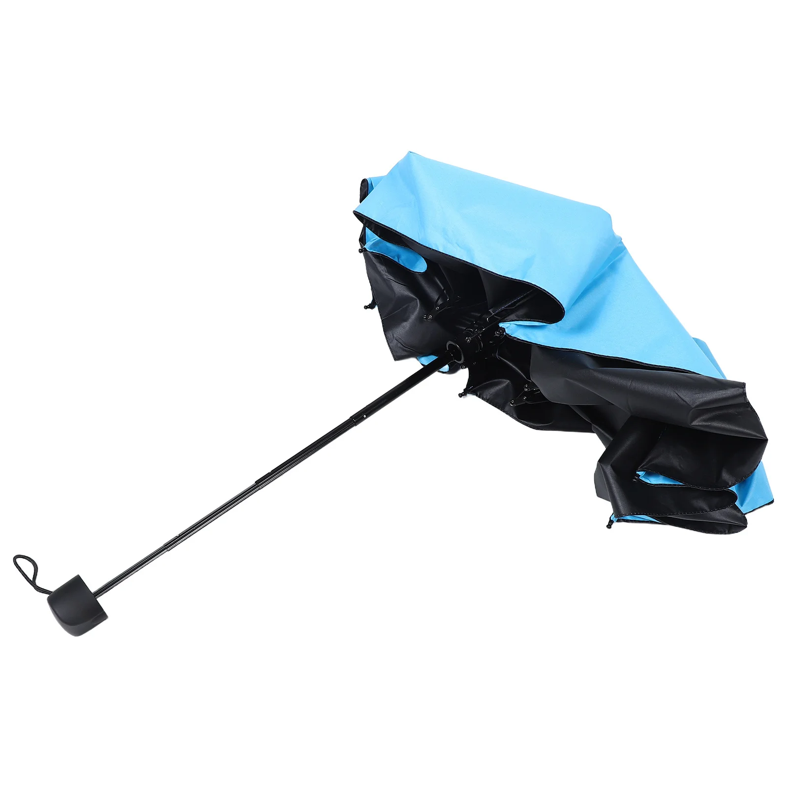 

Mini Folding Umbrella Compact 6-Bone Windproof Uv Protection Travel Parasol Sun Rain Accessory Portable Lightweight