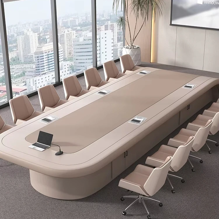 

Conference Table Long Table High-grade Paint Simple Modern Large Conference Room Meeting Office Desk And Chair