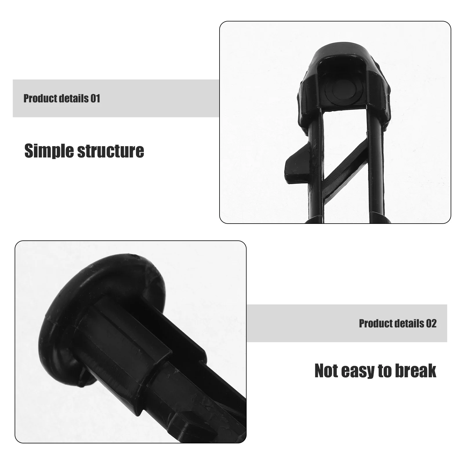 

10pcs Plastic For 240L Trash Can Outdoor Trashcan Lid Latch Dustbin Cover Plug Latch Replacement Garbage Bin Lid Buckles