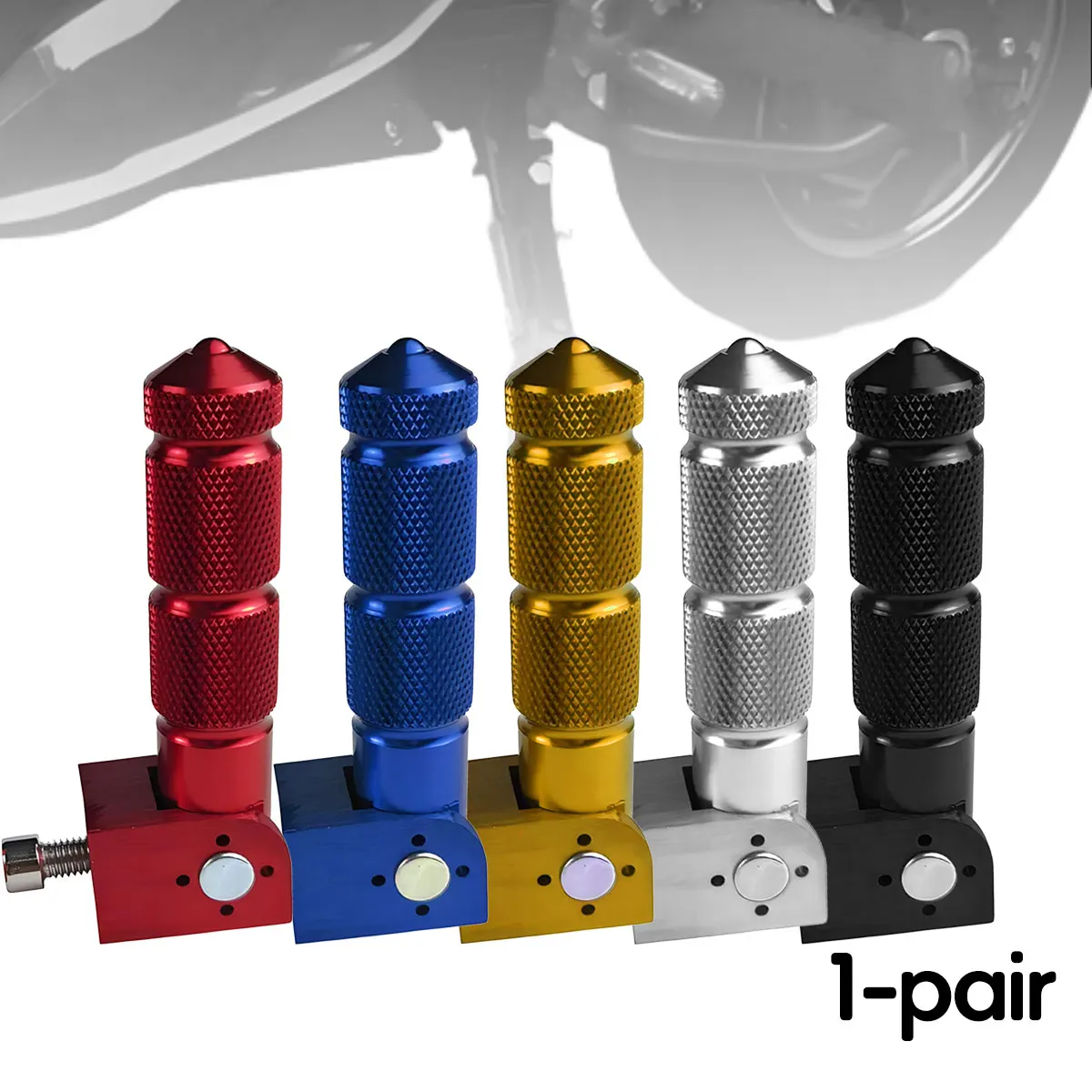 Reposapiés de motocicleta para Motor de 8M, reposapiés plegable, reposapiés, accesorios de Pedal trasero para motos universales Scoo