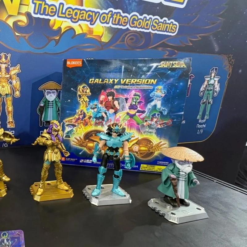 ブロックイー 聖闘士星矢 ブラインドボックス ギャラクシー02 バージョン 黄金聖闘士の遺産 オリジナル玩具 組み立てモデルキット アクションフィギュア ギフト